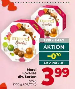 Billa Merci Lovelies div. Sorten Angebot