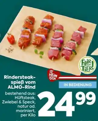 Billa Rindersteakspieß vom ALMO-Rind Angebot
