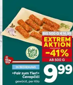 Billa Fair zum Tier! Čevapčići Angebot