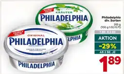 Billa Philadelphia div. Sorten Angebot