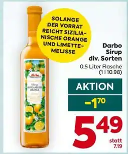 Billa Darbo Sirup div. Sorten Angebot