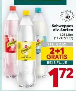 Billa Schweppes div. Sorten Angebot