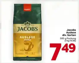 Billa Jacobs Auslese div. Sorten Angebot