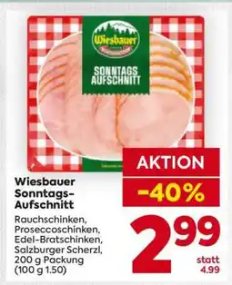 Billa Wiesbauer Sonntags-Aufschnitt Angebot