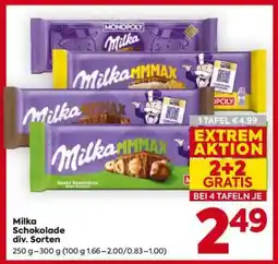 Billa Milka Schokolade div. Sorten Angebot