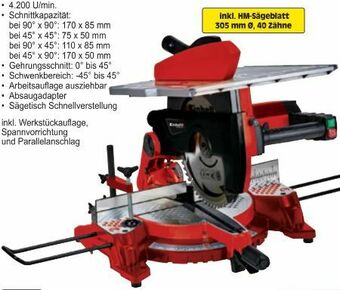 Zgonc Tischkreissäge TC-MS 3017 T Angebot