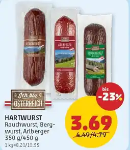 PENNY Hartwurst rauchwurst, berg- wurst, arlberger Angebot