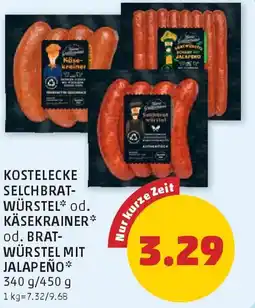 PENNY Kostelecke selchbrat- würstel od. käsekrainer od. brat- würstel mit jalapeño Angebot