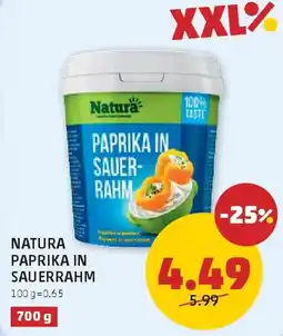PENNY Natura paprika in sauerrahm Angebot