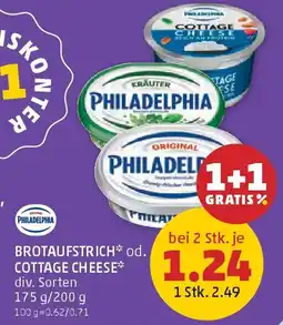 PENNY Brotaufstrich od. cottage cheese Angebot