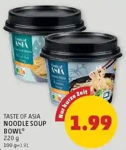 PENNY Taste of asia noodle soup bowl Angebot