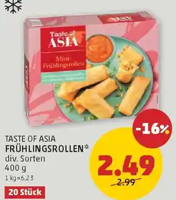 PENNY Taste of asia frühlingsrollen Angebot
