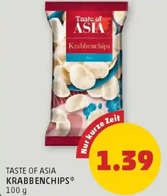 PENNY Taste of asia krabbenchips Angebot
