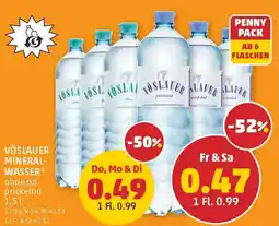 PENNY Vöslauer mineral- wasser ohne od. prickelnd Angebot