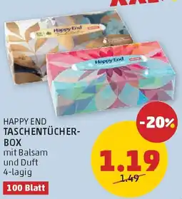 PENNY Happy end taschentücher- box Angebot
