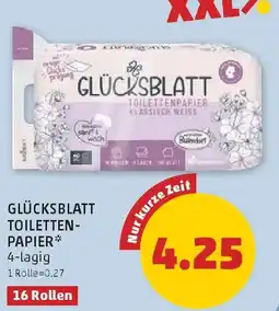 PENNY Glücksblatt toiletten- papier Angebot