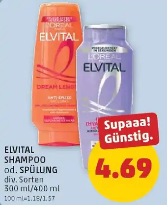 PENNY Elvital shampoo od. spülung Angebot