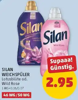 PENNY Silan weichspüler lotusblüte od. wild rose Angebot