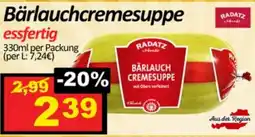Wurstico Bärlauchcremesuppe essfertig Angebot