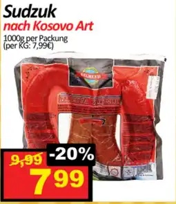 Wurstico Sudzuk nach Kosovo Art Angebot