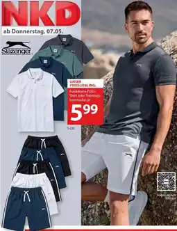 NKD Funktions-Polo- Shirt oder Trainings- bermudas Angebot