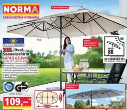 Norma XXL-Oval- Sonnenschirm Angebot
