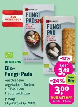 Denn's Biomarkt Bio- Fungi-Pads Angebot