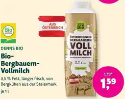 Denn's Biomarkt Bio-Bergbauern- Vollmilch Angebot