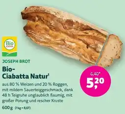 Denn's Biomarkt Bio- Ciabatta Natur Angebot