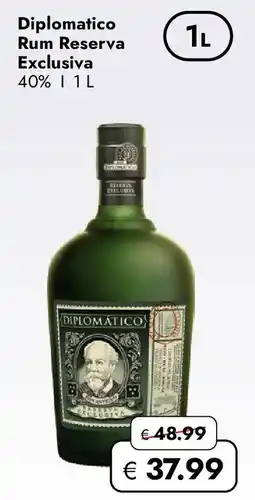 Travel FREE Diplomatico Rum Reserva Exclusiva 40% Angebot
