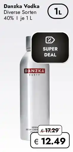 Travel FREE Danzka Vodka Diverse Sorten 40% Angebot