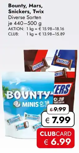 Travel FREE Bounty, Mars, Snickers, Twix Angebot