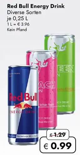 Travel FREE Red Bull Energy Drink Angebot