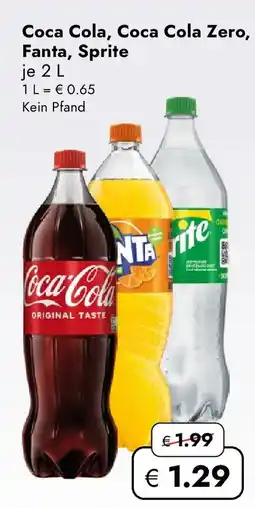 Travel FREE Coca Cola, Coca Cola Zero, Fanta, Sprite Angebot