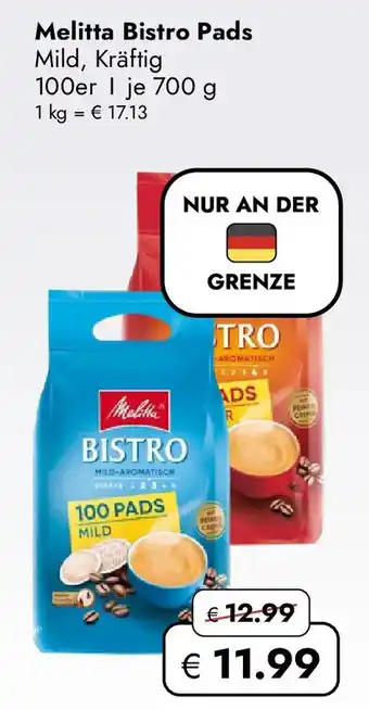 Travel FREE Melitta Bistro Pads Angebot