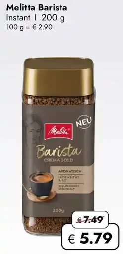 Travel FREE Melitta Barista Instant Angebot