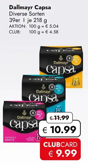 Travel FREE Dallmayr Capsa Angebot