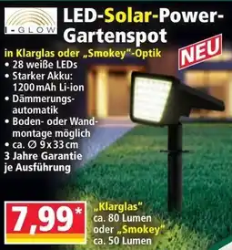Norma LED-Solar-Power- Gartenspot Angebot