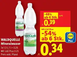 Lidl Waldquelle Mineralwasser Angebot