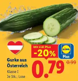 Lidl Gurke aus Österreich Angebot