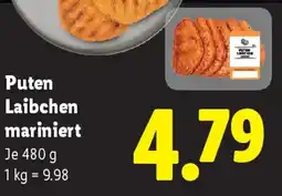Lidl Puten Laibchen mariniert Angebot