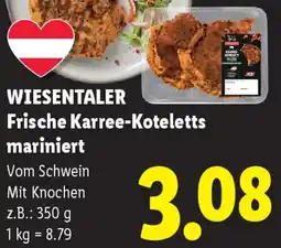 Lidl Wiesentaler frische karree-koteletts mariniert Angebot