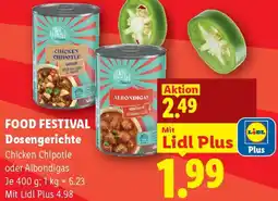 Lidl Food Festival Dosengerichte Angebot