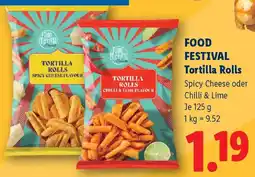 Lidl Food Festival Tortilla Rolls Angebot