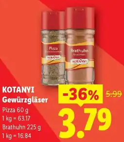 Lidl Kotányi Gewürzgläser Angebot