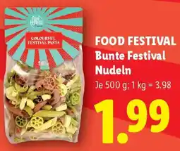 Lidl Food festival bunte festival nudeln Angebot