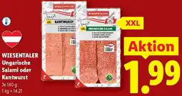 Lidl Wiesentaler ungarische salami oder kantwurst Angebot
