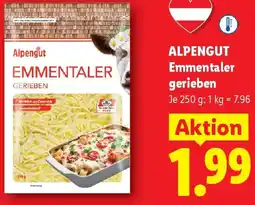 Lidl Alpengut Emmentaler gerieben Angebot