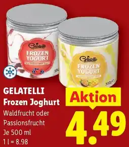 Lidl Gelatelli Frozen Joghurt Angebot