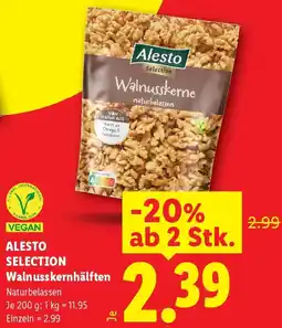 Lidl Alesto Selection Walnusskernhälften Angebot